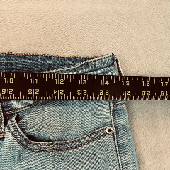 Guess Women's Jeans Size 29 Skinny Frayed Hem Ankle Casual Blue Denim Light Wash - Picture 7 of 13